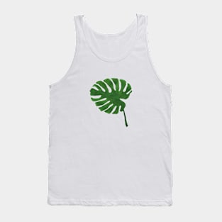 monstera laef watercolor Tank Top